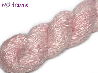 Curly rosa, handgefärbte Wolle von wollträume